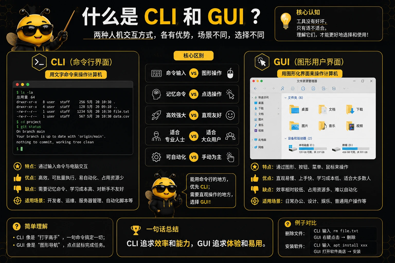 命令行和图形界面，到底差在哪